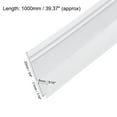thumbnail image 3 of Uxcell 0.79''x0.31''x39.37'' H-Type  Frameless Glass Door Sweep Bottom Side Seal Strip Plastic Clear 1pcs, 3 of 4
