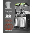 thumbnail image 7 of GSEICE Slushy Machine for Frozen Drink, 8-Gallon Commercial Slushy Machine with 2 Tanks – Stainless Steel Frozen Drink Maker for Slushies, Cider & Cocktails | Ideal for Mobile Bars, Restaurants, 7 of 7