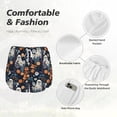 thumbnail image 6 of Lsque Cute ghost in the flowers Printed Women's Running Shorts with Liner Pockets,Elastic Quick Dry Workout Athletic Gym Yoga Shorts,Womens High Waist Shorts-Medium, 6 of 9