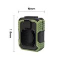 thumbnail image 4 of Ventilador Cintura Portátil USB Recargable Personal (estilo A) Verde, 4 of 9