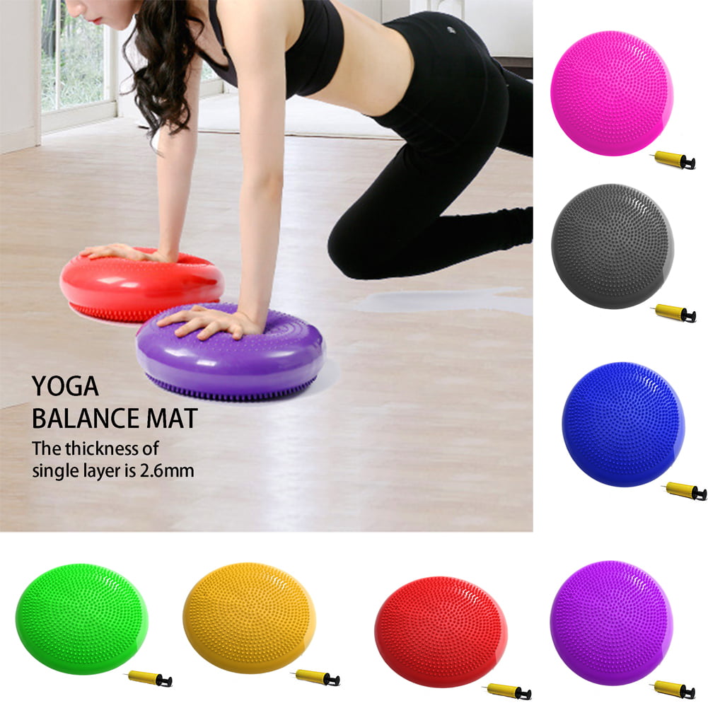 Yoga Balance Board Gym Stability Training Cushion Wobble Pad Ball Home Exercise 