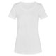 thumbnail image 1 of Stedman Stars - Camiseta original básica de cuello redondo modelo Sharon Slub para mujer (Blanco), 1 of 2