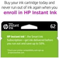 thumbnail image 3 of HP 62 Black/Tri-color Ink (2-pack) | Works with HP ENVY 5540, 5640, 5660, 7640 Series, HP OfficeJet 5740, 8040 Series, HP OfficeJet Mobile 200, 250 Series | Eligible for Instant Ink | N9H64FN, 3 of 7
