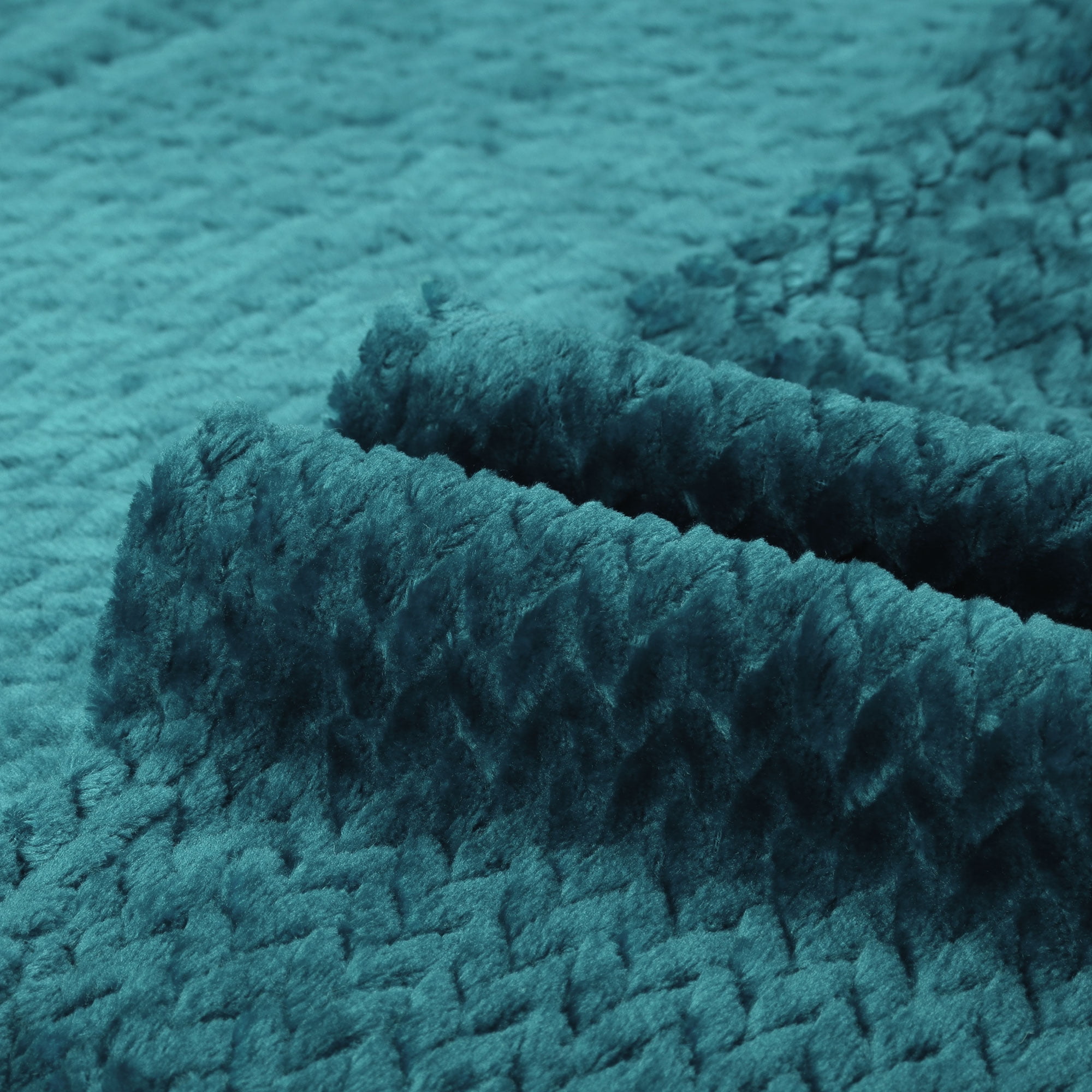 Unique Bargains Soft Flannel Fleece Sofa Throw Blanket, 59" x 78", Teal