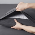 thumbnail image 4 of Set de fundas de almohada Sweet Home Collection Frannel King Grey x2, 4 of 5