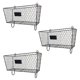 thumbnail image 2 of Cesta de Metal Zimtown 3 uds organizador Triple Vintage negro estilo Moderno, 2 of 5