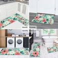 thumbnail image 5 of Pioneer Flower Floral Print Pattern Kitchen Rugs Sets Of 2,Anti Fatigue Kitchen Mat Rugs Non Slip Washable,Decorative Kitchen Floor Mats for Kitchen,Sink,Laundry,17"x30"+17"x47", 5 of 7