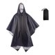 thumbnail image 5 of Encuaderna de lluvia encapuchada cubierta de lluvia portátil reutilizable para hombres mujeres adultas al aire libre Negro, 5 of 8