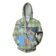 thumbnail image 3 of Sudadera con capucha con estampado 3D de zorro, flor y hojas para hombre, sudaderas con gráficos de estatuas vintage, sudaderas casuales, cómodas, con capucha, holgadas y con cremallera, 3 of 5