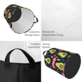 thumbnail image 2 of Gukieu Avocado Love Print Round Dirty Clothes Bag, Waterproof Standing Home Bathroom Storage Basket Car Trunk Storage Bag-Small, 2 of 6