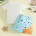 thumbnail image 7 of Trikvn Toddler Boys Casual Shorts Outfit Sports Sweet Print Top and Loose Fit Elastic Waist Shorts Set Lightweight Breathable for Summer Vacation Beach Lounge Wear, 7 of 7