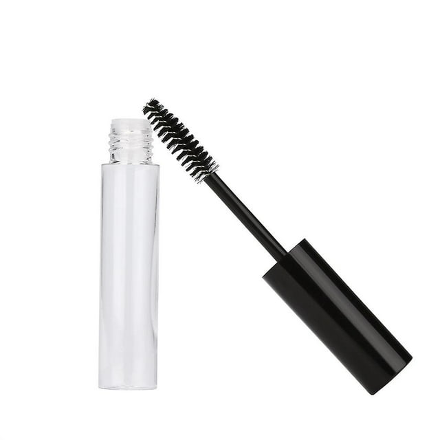 Tubo de rímel vacío de 10 ml con tapa negra de plástico HUOGUO