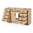 thumbnail image 6 of Ariel Hepburn 60 Inch Single Sink Base Cabinet In Oak, 6 of 10