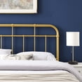 thumbnail image 6 of Headboard, Twin Size, Metal, Gold, Modern Contemporary Urban Design, Bedroom Master Guest Suite, 6 of 6