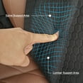 thumbnail image 4 of XUKEY Lumbar Support Pillow for Car Seat Back Support Backrest Cushion Pad Black, 4 of 10