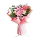 thumbnail image 3 of Ramo de flores artificiales de ganchillo de 17,7 pulgadas para arreglos florales. Rosa, 3 of 9