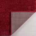 thumbnail image 5 of Ladole Rugs Solid Color Shaggy Meknes Durable Beautiful Turkish Indoor Area Rug Carpet in Rose Red, 7x10 (6'5" x 9'5" , 200cm x 290cm), 5 of 5