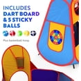 thumbnail image 6 of 5pc Kids' Play Tents & Tunnels - Ball Pit for Toddlers, Basketball Hoop, Crawling Tubes, Pop-Up Playhouses, Baby Obstacle Course for Indoor or Outdoor Use, 6 of 9