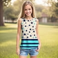 thumbnail image 2 of Splozh Cute Tank Tops 5-14 Years Summer 4th of July Athletic Dance Undershirts for Toddler Teen Girls Cute Tops for Girls Dance Tops,Mint Green,7-8 Years, 2 of 6