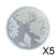 thumbnail image 1 of Modelo de posavasos navideños,Modelo de posavasos navideño Modelo de portavasos,Bandeja de silicona para posavasos DIY,modelo de decoración artesanal,Posavasos decorativo para hacer joyas, 1 of 8