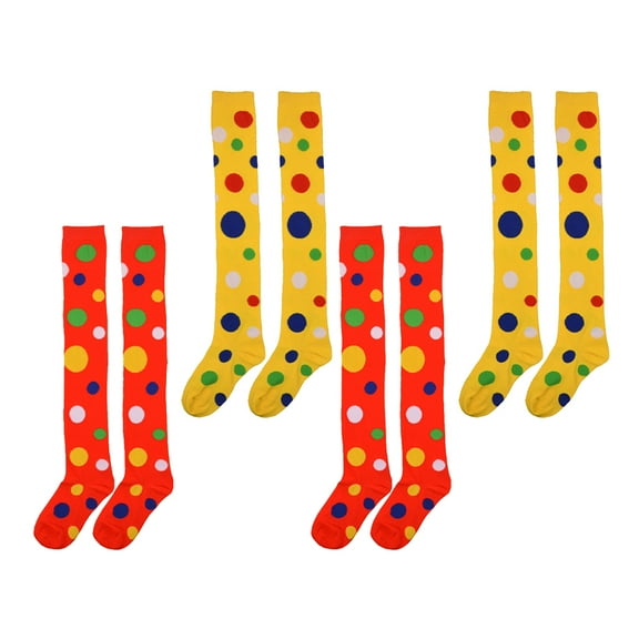 GOOHOCHY Fun and Durable Over the Knee Socks with Design for Women and Girls Decor Assorted Color