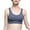 Navy, variant on Women's Large Size Women Beautiful Back Yoga Vest Fitness Running Underwear Composite Fabric One-piece Sports Bra On White 6(M)