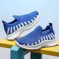 thumbnail image 5 of WZEIIOT Girls Breathable Mesh Sneakers Lightweight Casual Slip-On Soft Sole Sports Shoes, 5 of 9