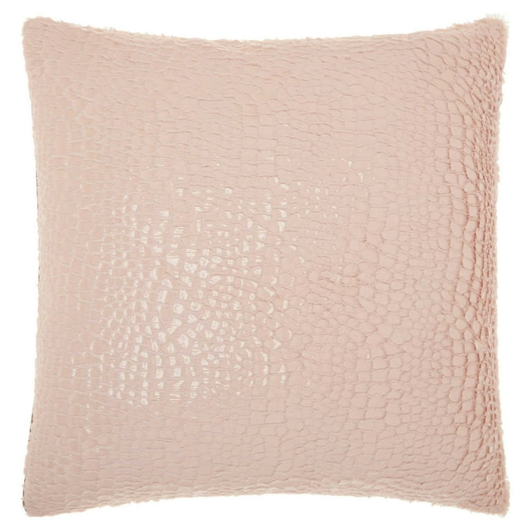 Nourison Fur Shimmer Animal Print Blush Throw Pillow Walmart