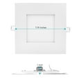 thumbnail image 5 of Luxrite 6" Square LED Recessed Lighting, Color Temperature Selectable 2700K / 3000K / 3500K / 4000K / 5000K, 6-Pack, 5 of 5