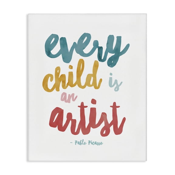Stupell Industries Cottage Every Child Is an Artist Canvas Art, 24 x 30, by Jennifer McCully