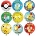 thumbnail image 4 of Globo de Pokémon Pikachu Geni Tortuga Maravillosa Rana Hierba Pequeño Dragón de Fuego Globo de Aluminio Decoración de Fiesta de Cumpleaños para Niños, 4 of 5