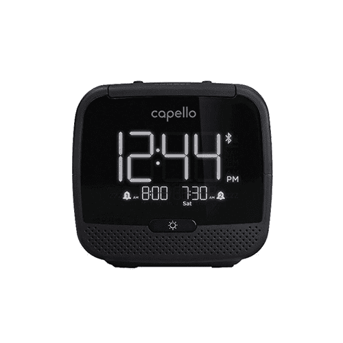 Capello CR22 Sleep and Charge Dual Alarm Clock with Dual USB Charging