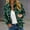 Green, variant on iHPH7 Lightweight Jacket Women Casual Outerwear Collared Jacket Women's Outerwear Zip Up Jackets for Women Fall Jacket Full Zip Jacket Women Dark Green L