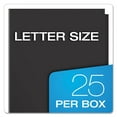 thumbnail image 6 of Oxford High Gloss Laminated Paperboard Folder, 100-Sheet Capacity, 11 x 8.5, Black, 25/Box, 6 of 6