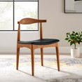 thumbnail image 2 of Modway Nouvelle 19" Fabric Dining Chairs in Black/Beige (Set of 2), 2 of 8