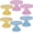 MIX B, variant on 6 count Plastic Mini Cake Stands, Detachable Cupcake Display Stands for Wedding Shower ( B)