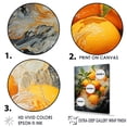 thumbnail image 3 of Designart "Twisting Orange Tropical" Fruits Wall Art Living Room, 3 of 7