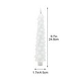 thumbnail image 3 of Luxcidy 4 Pcs Christmas Flameless Taper Candles with Remote Timer 9.7 Inch Real Wax Battery Operated Christmas Tree Candle Lights Candlesticks with 3D Flame for Home Windows Fireplace Decor(White), 3 of 6