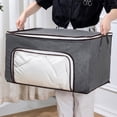 thumbnail image 2 of Sokhug 3 Pack Clothes Storage, Foldable Blanket Storage Bags, Storage Containers for Organizing Bedroom, Clothing, Organization and Storage with Lids and Handle, 2 of 2
