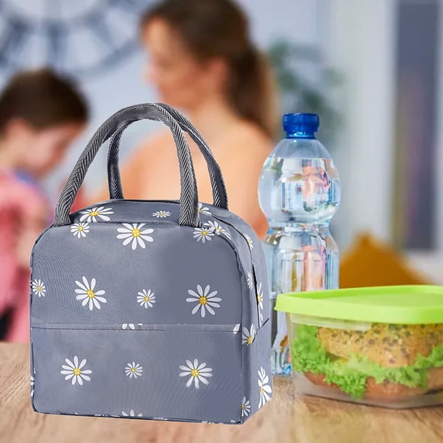 Bolsa Térmica Para Almuerzo, Bolsa Térmica Bento Con Forro Térmico Y Bolsillo Frontal, Diseño a Prueba De Fugas Y Fácil De Limpiar Para El Trabajo, La Escuela, Picnics Y Actividades Al Aire