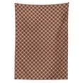 thumbnail image 2 of Tartan Tablecloth, British Traditional Design Classic Country Style Checkered Pattern, Rectangle Satin Table Cover Accent for Dining Room and Kitchen, 60" X 84", Charcoal Grey Marigold, by Ambesonne, 2 of 2