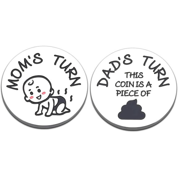 Mothers Day Birthday Gifts for Mom New Parent Decision Coin New Mom Gifts for Women First Time Mom Dad to Be Funny New Dad Gifts for Daddy Expecting Pregnant Mom Christmas New Baby Gifts for Baby