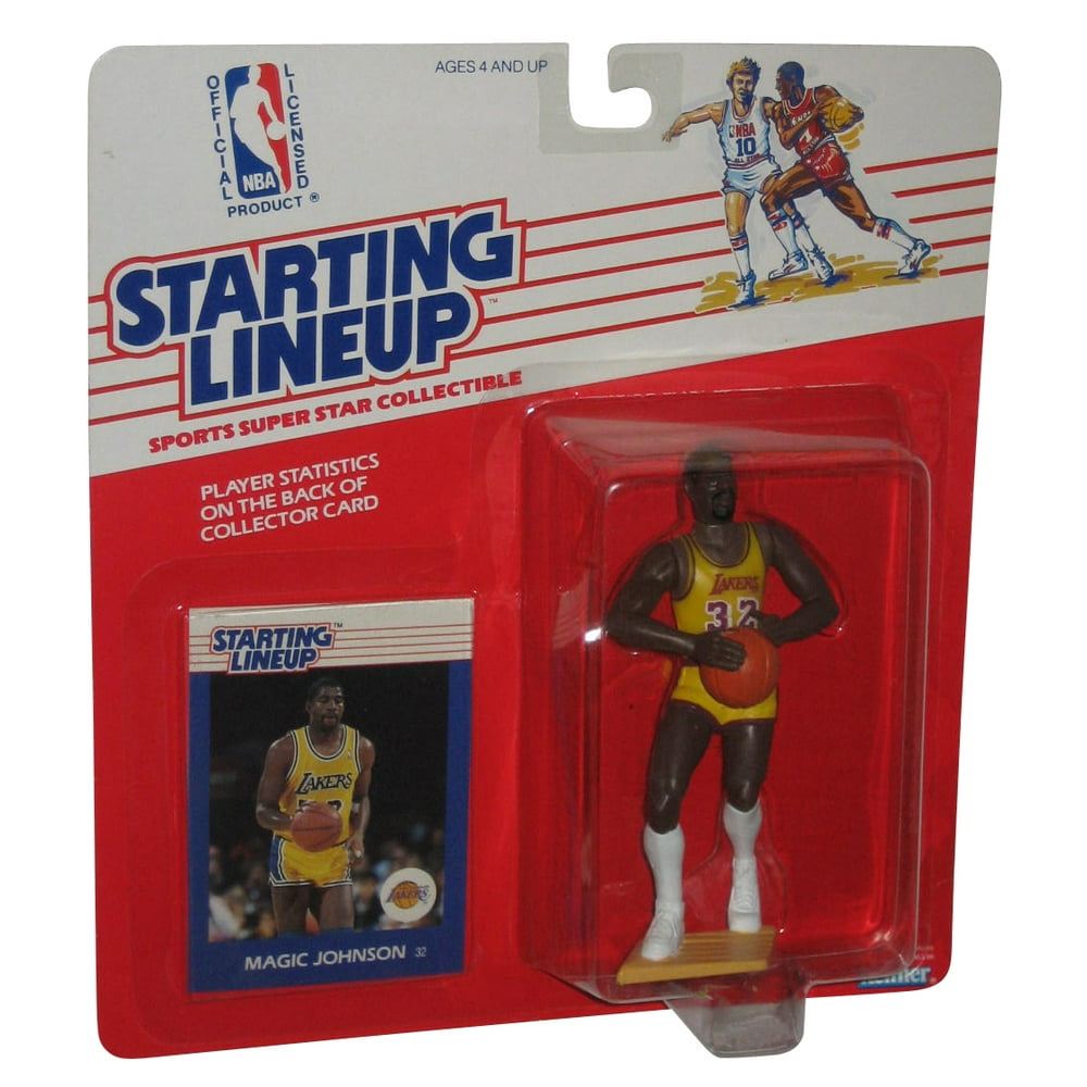 NBA Basketball Starting Lineup (1988) Magic Johnson Kenner Figure - Walmart.com - Walmart.com
