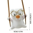 thumbnail image 2 of Cute Pig Swing Charm Auto Hanging Ornament Adorable Interior Accessories For Car Rear View Decoration, 2 of 4