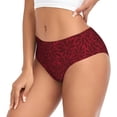thumbnail image 2 of Fotbe Burgundy Floral Calzones Estampados para Mujer – Ropa Interior de Algodón, Cómoda, Suave y Elástica-Small, 2 of 6