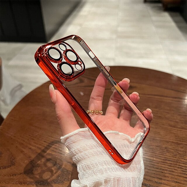 Funda transparente de lujo para iPhone 14, 13, 12, 11 Pro Max, Mini, cubierta de silicona a prueba de golpes, X, XR, XS, 8, 7, 6, 6S, 14 Plus, 5 SE, accesorios