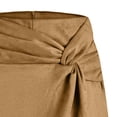 thumbnail image 4 of Sentmoon Skort High Waisted Solid Color Casual Womens Skirts Midi Length Tennis Skirt Beach Essentials Fashion for Workout, Tennis, Golf, and Athletic Activities Coffee L, 4 of 5
