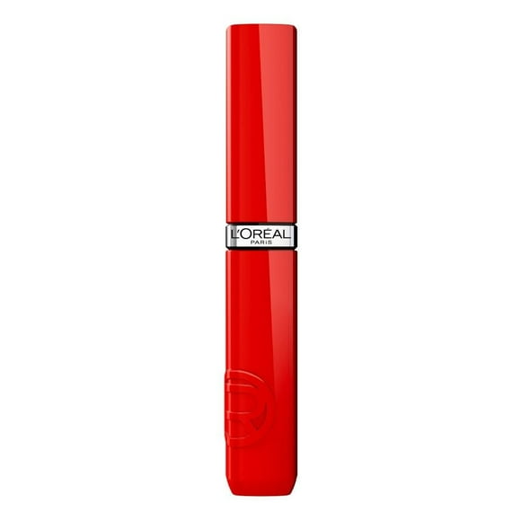 Labial líquido acabado brillante L'Oréal Infallible Laque Resistance Red Bisou 415