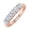 Pink, variant on 1 Carat 5-Stone Diamond Wedding Band Ring in 10K Yellow Gold (Ring Size 4)