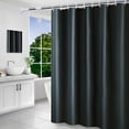 thumbnail image 5 of AUQ Gray Stall Small Dorm Grey Half Size Fabric Shower Curtain Liner for Bathroom Stand Up 36X72 Inches Wide Single Narrow Chevron Herringbone Geometric Rv Tiny Walkin Polyester Bathroom, 5 of 7